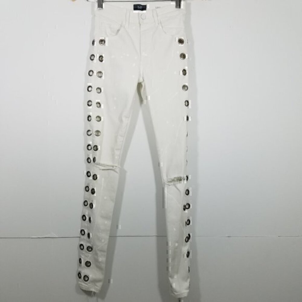 COPY - M:DE GOLD 18K Painted Stretch Skinny Jeans Size 25